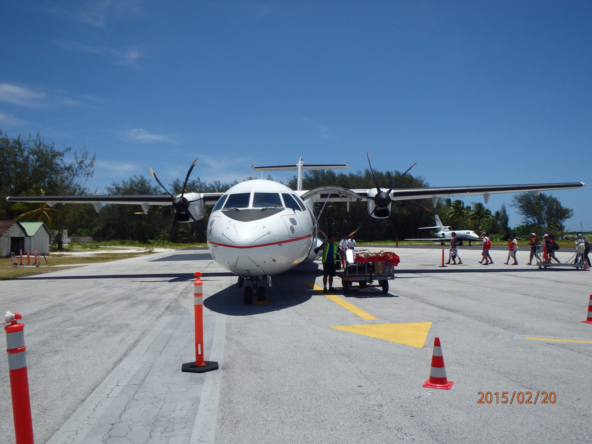 タヒチ旅行 No27 ボラボラ空港～タヒチ島へ ワクワク シニアライフ